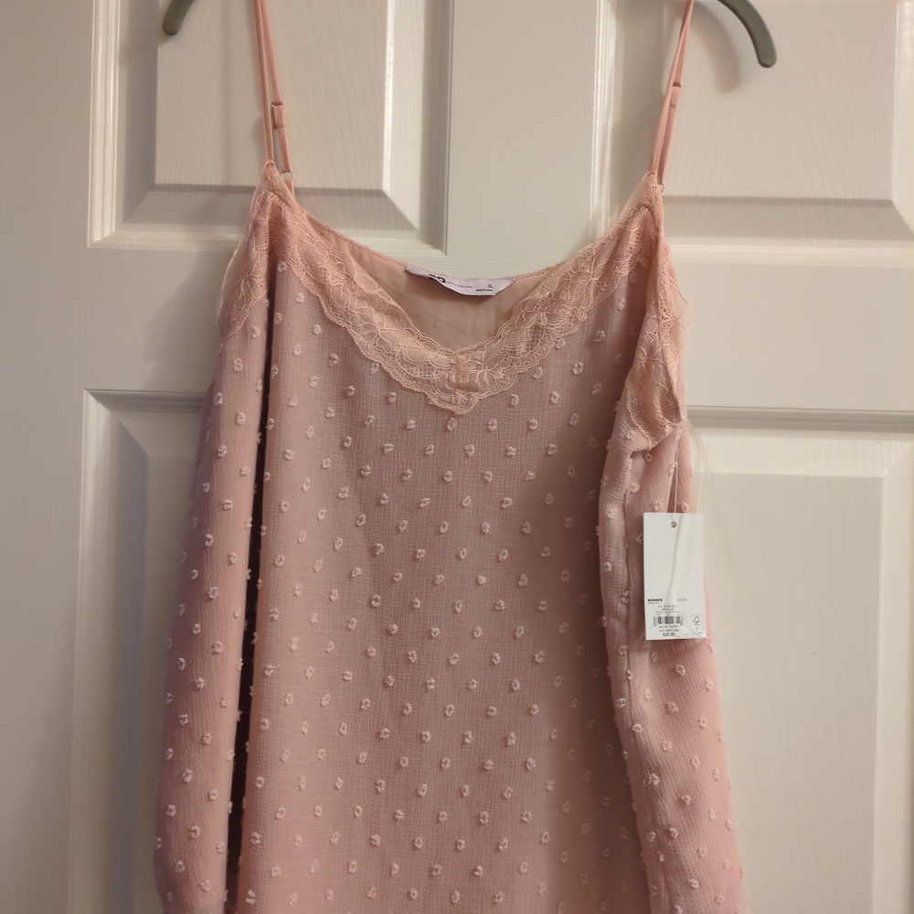 SO Blush Lace Detail Cami